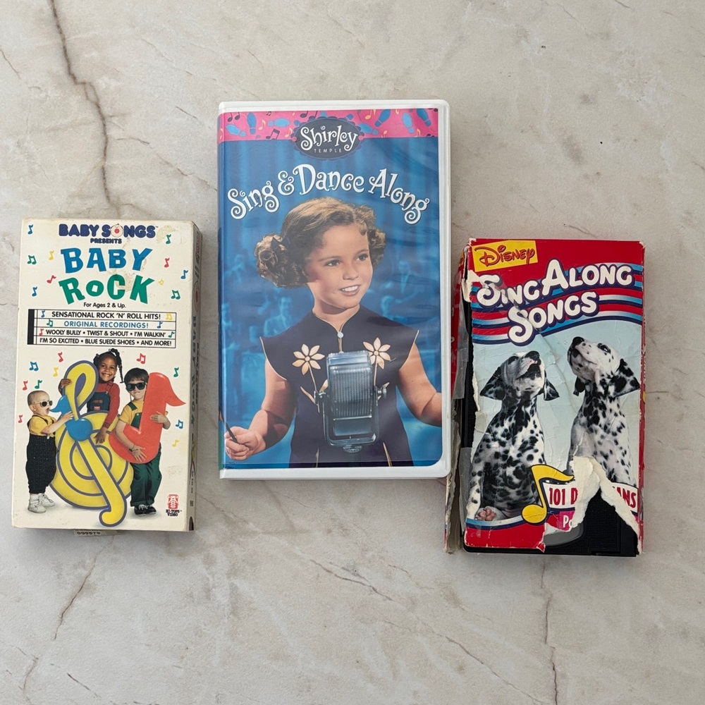 Sing & Dance Along: Disney & Baby Rock & Shirley Temple VHS Collection